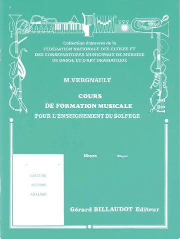 Cours de formation musicale pour l&amp;#039;enseignement du solfège. Moyen Visual